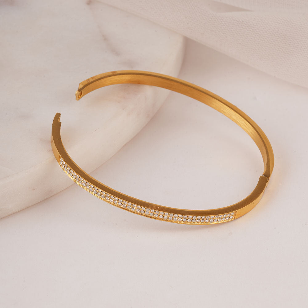 Classy Stone Bangle Bracelet