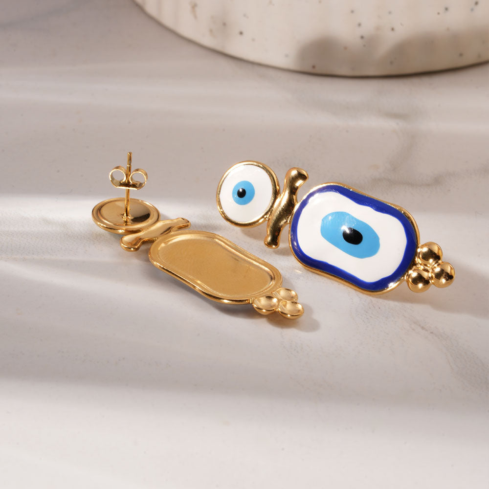 Evil Eye Dangle Earrings