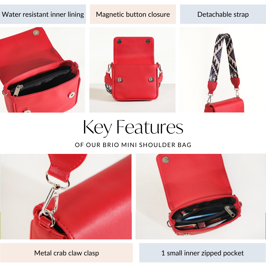 Brio Saucy Sport Shoulder Bag Red