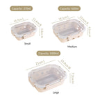 Gripso Food Storage Container With Silicone Sleeves Set Of 3 Beige