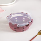 Gripso Food Storage Container With Silicone Sleeves Set Of 3 Mauve