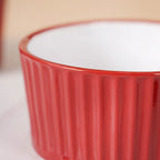 Cresta Ceramic Snack Bowl Set Of 6 Red 400ml
