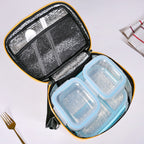All Fresh Glass Tiffin And Insulated Bag Set Of 4