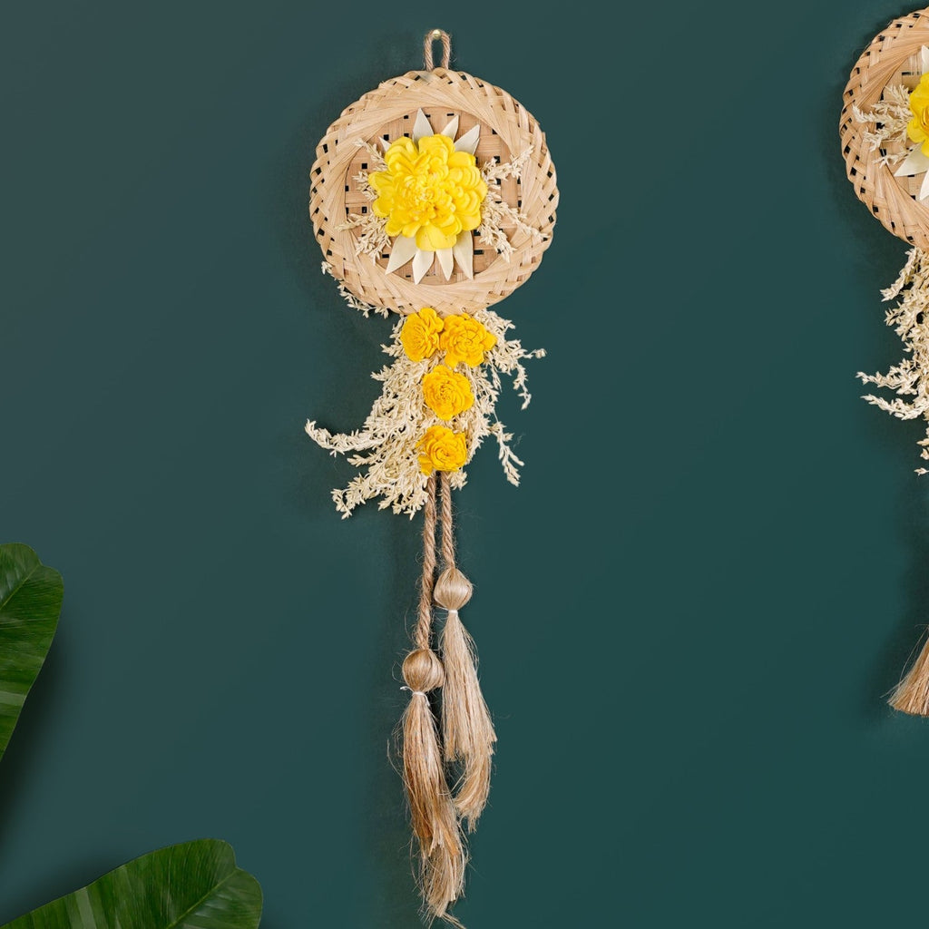 Real Dried Flowers Wall Decor Set Of 4