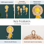 Real Dried Flowers Wall Decor Set Of 4