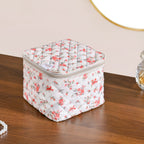 Floral Trinket Storage Bag With Pouch Set Of 6 Orange