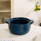 Cera Ceramic Cooking Pot With Lid Teal 2400ml