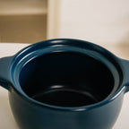 Cera Ceramic Cooking Pot With Lid Teal 2400ml