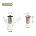 Flame Safe Kettle With Infuser 650ml