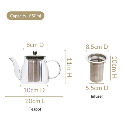 Flame Safe Kettle With Infuser 650ml
