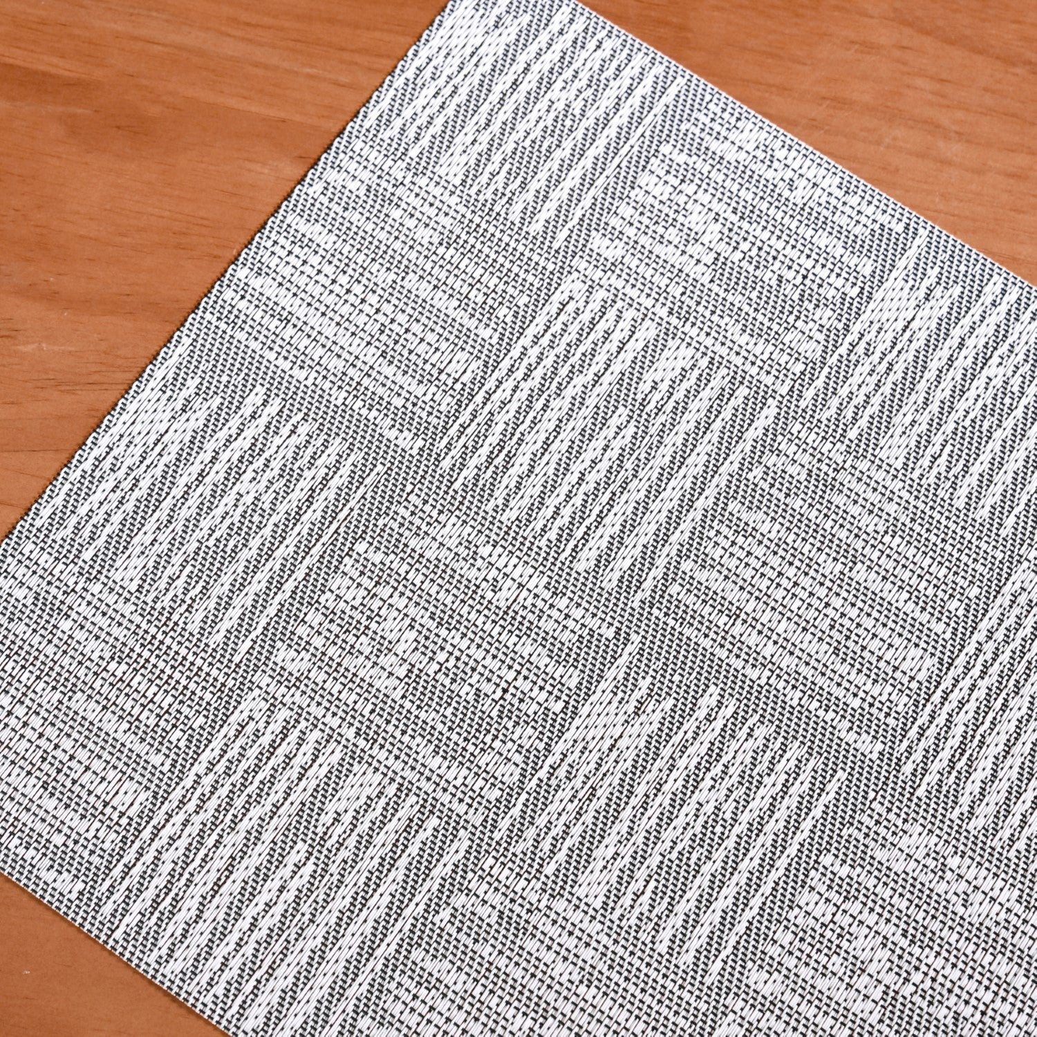Basket Weave Grey Dinner Table Mats Set Of 6