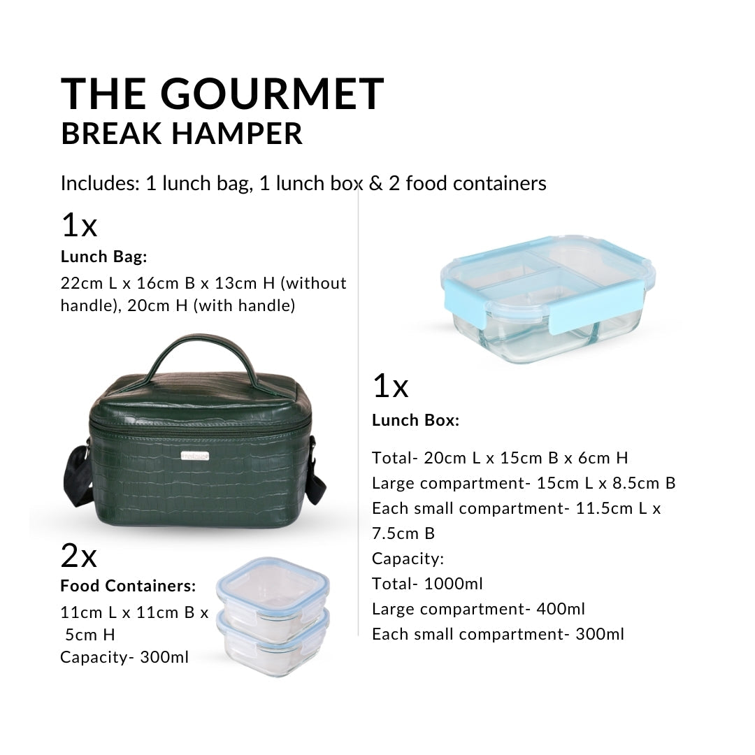 All In One Lunch Bag And Lunchbox Set Of 4