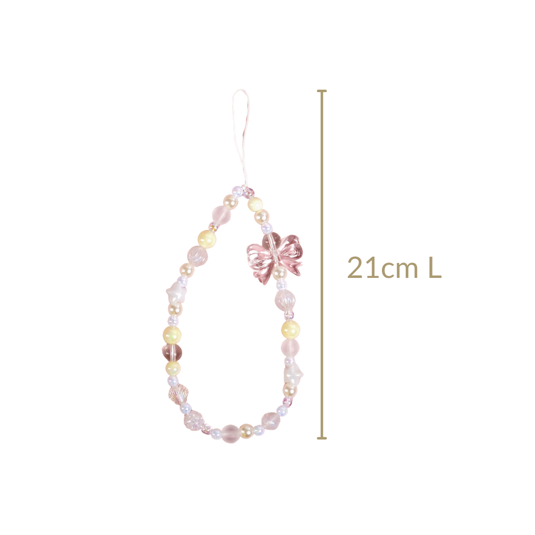 Bow And Beads Cute Phone Charm