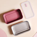 Insulated Bento Lunch Box Double Decker Pink 1400ml