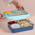 Bento Blue Stainless Steel Tiffin Box 950ml