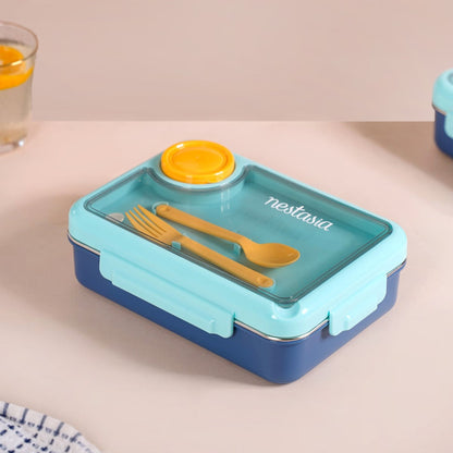 Bento Blue Stainless Steel Tiffin Box 950ml