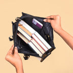 Classic Chic Black And White Tote Bag With Sling