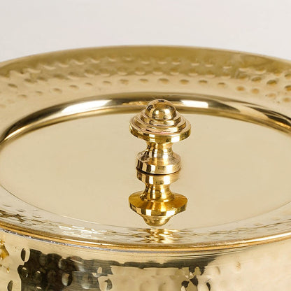 Pure Brass Handi Cooking Pot With Lid 3000ml