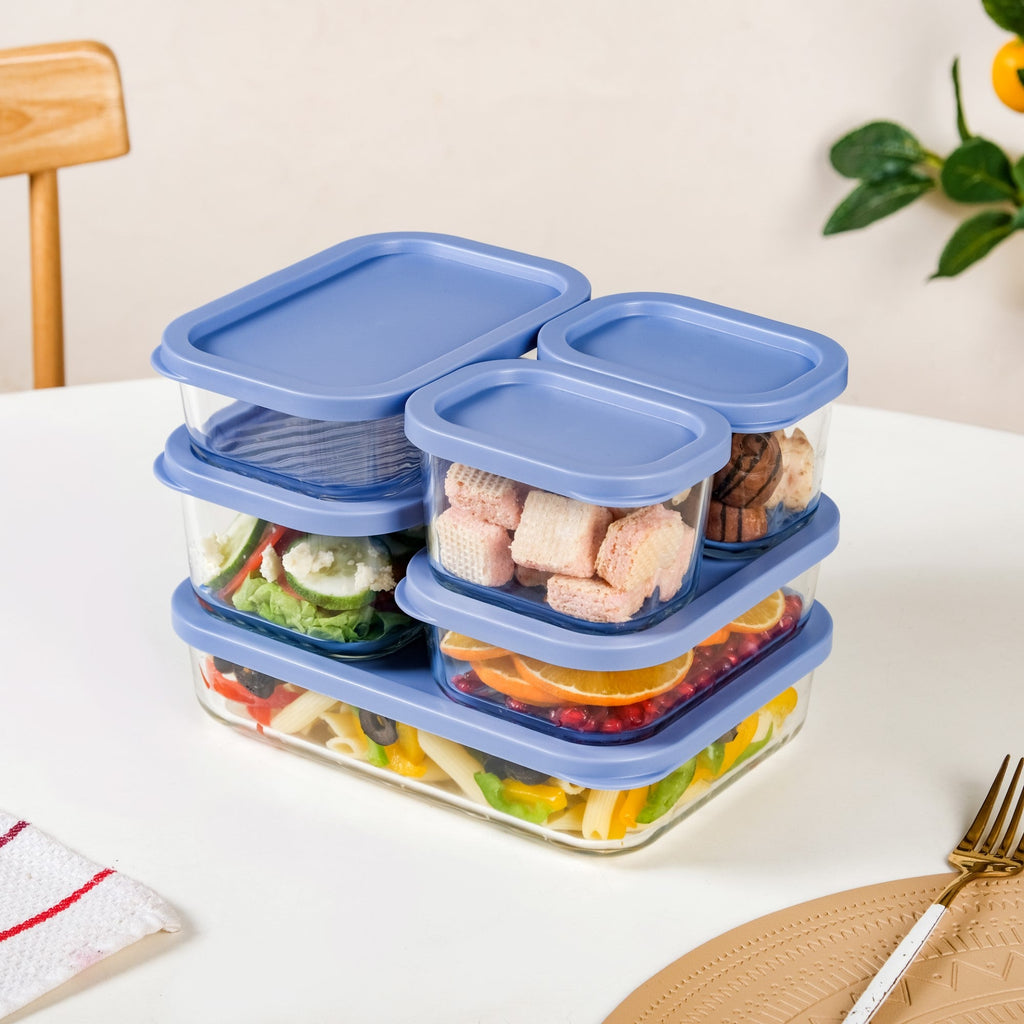 Groovo Transparent Airtight Storage Containers Set Of 6