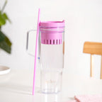 Citrify Large Spillproof Water Bottle With Fruit Infuser Pink Flamingo 1210ml