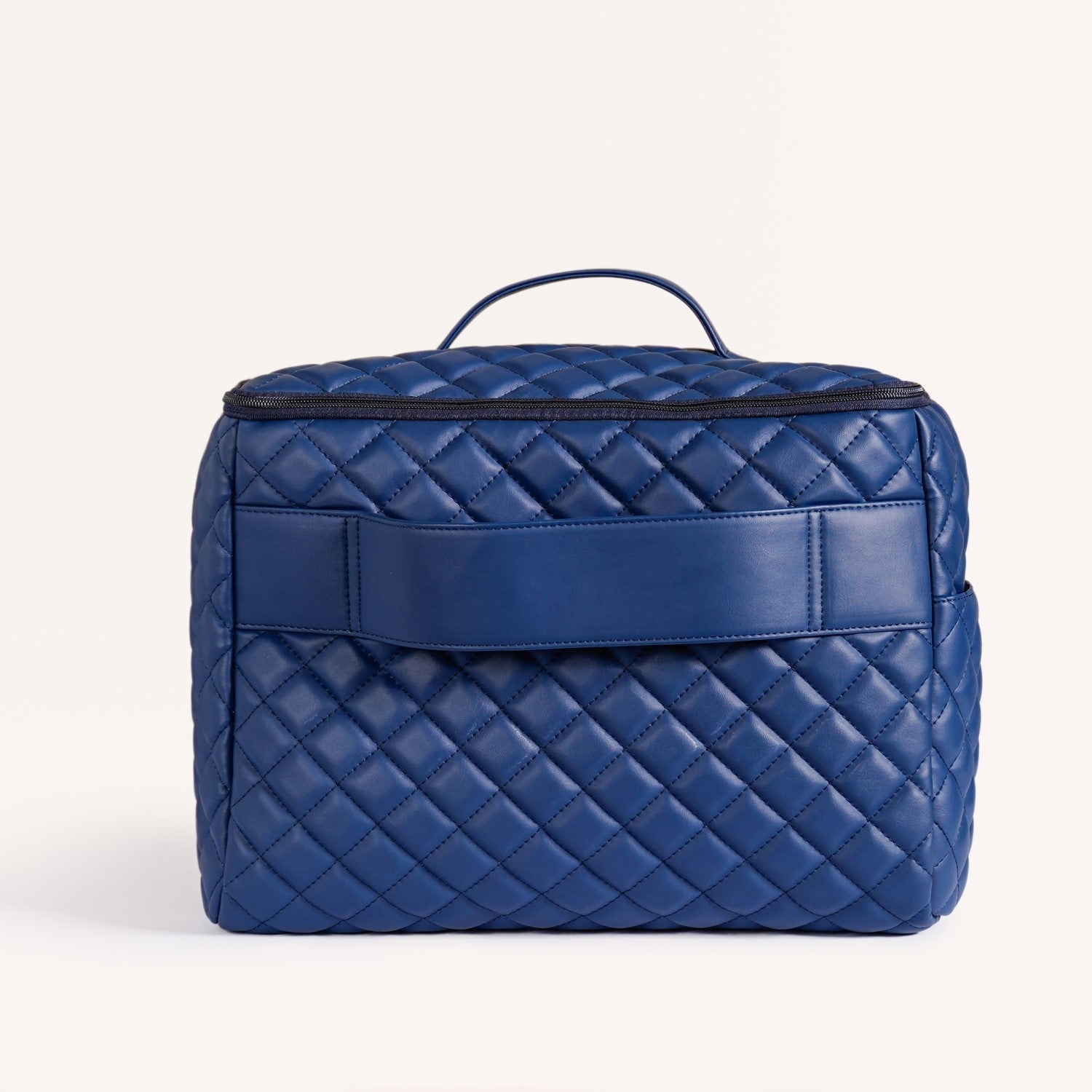 Blue Quilted Travel Bag
