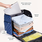 Blue Quilted Travel Bag