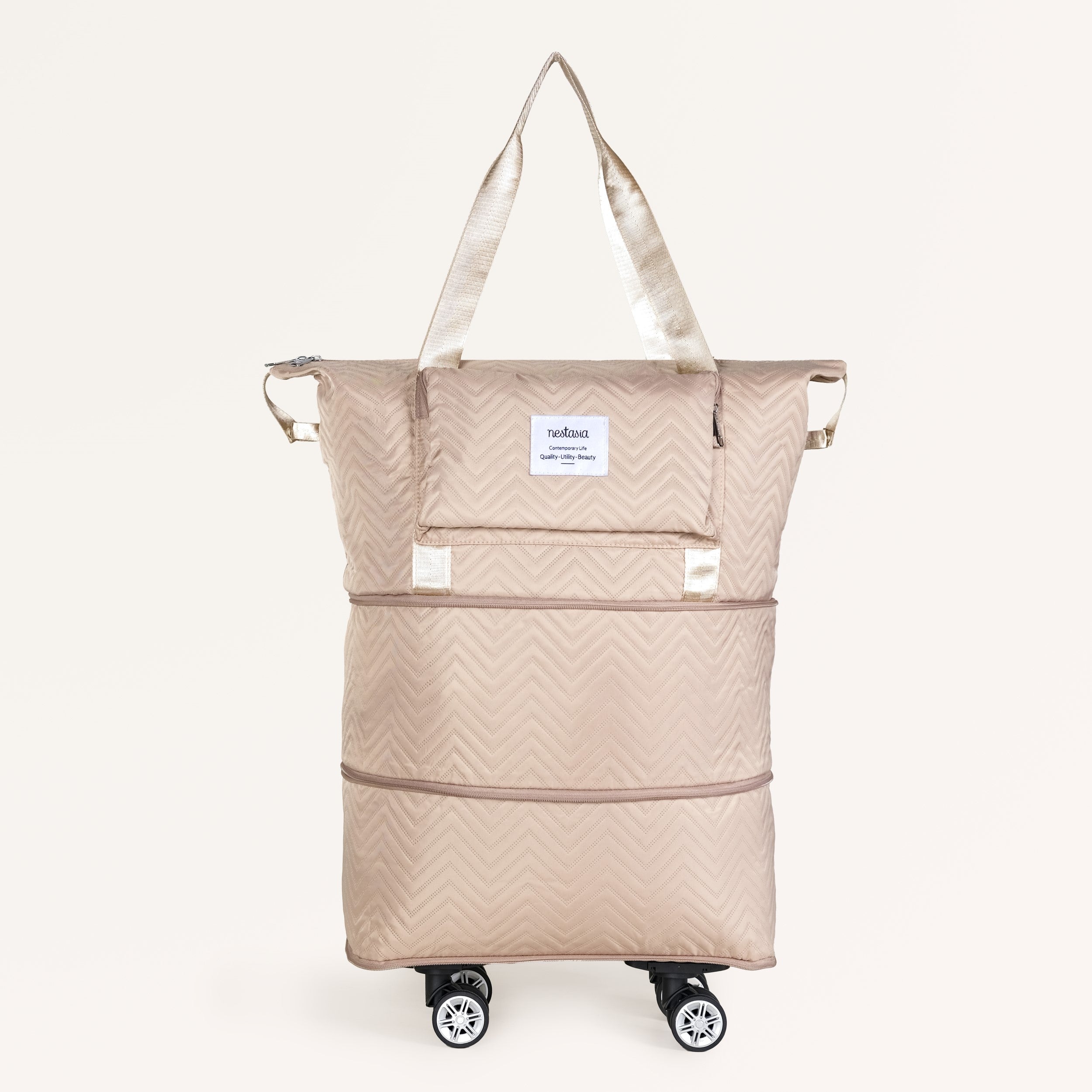 Double Expandable Movo Travel Bag With Detachable Wheels