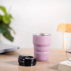 Brewster Stainless Steel Portable Coffee Mug Wistful Mauve 350ml