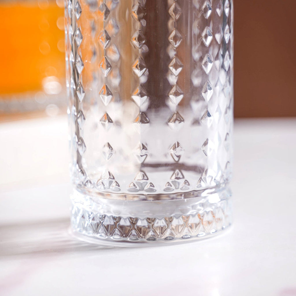 Diamond Design Highball Glass Set Of 6 466ml