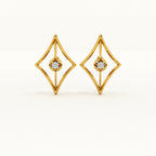 Diamond Drape 925 Silver Signature Earrings