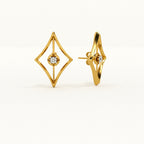 Diamond Drape 925 Silver Signature Earrings