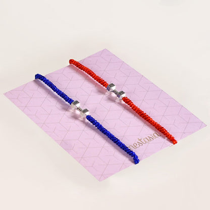 Set Of 2 Dumbbell Charm Bracelet