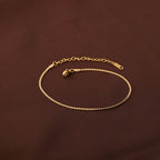 Delicate Wavy Chain Anklet