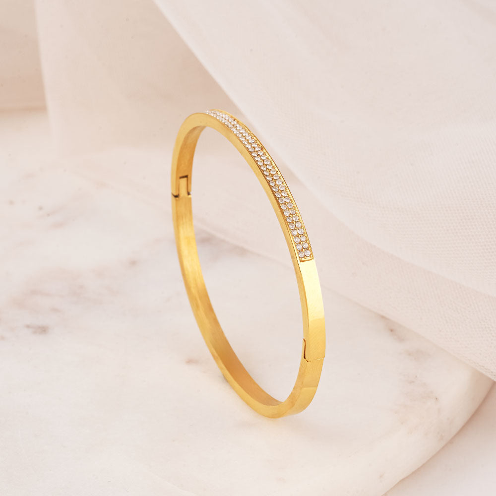 Classy Stone Bangle Bracelet