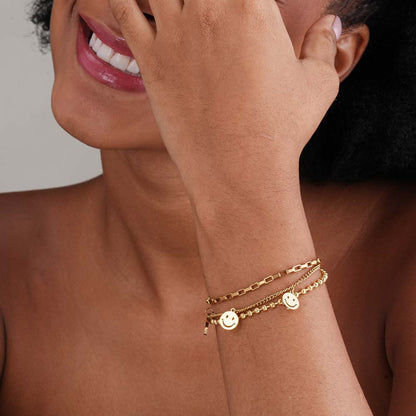 Golden Gleam Charm Bracelet