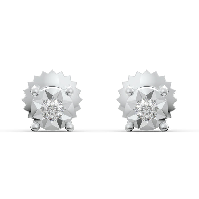 Divine Sparkle 925 Sterling Silver Lab Grown Diamond Earrings