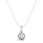 Aurora Bloom 925 Sterling Silver Lab Grown Diamond Pendant