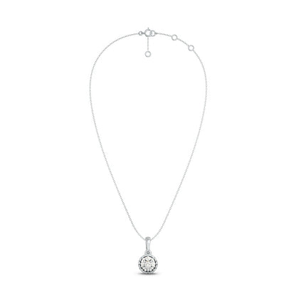 Aurora Bloom 925 Sterling Silver Lab Grown Diamond Pendant