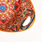 Mandala Melange Ceramic Serving Platter Orange 400ml