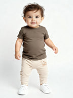 HOP Baby Multicolour Mid-Rise Cotton Pants - Pack of 3