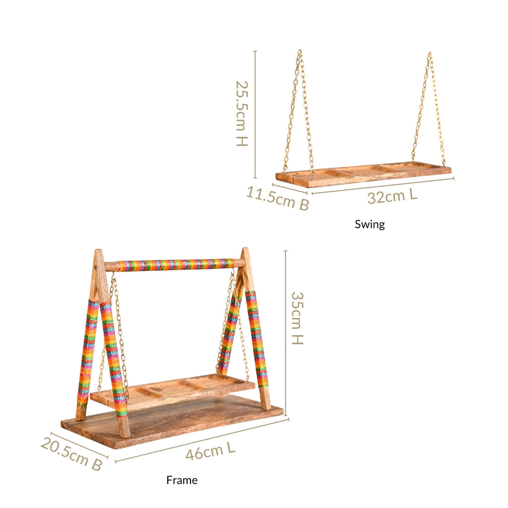 Detachable Swing Wooden Platter