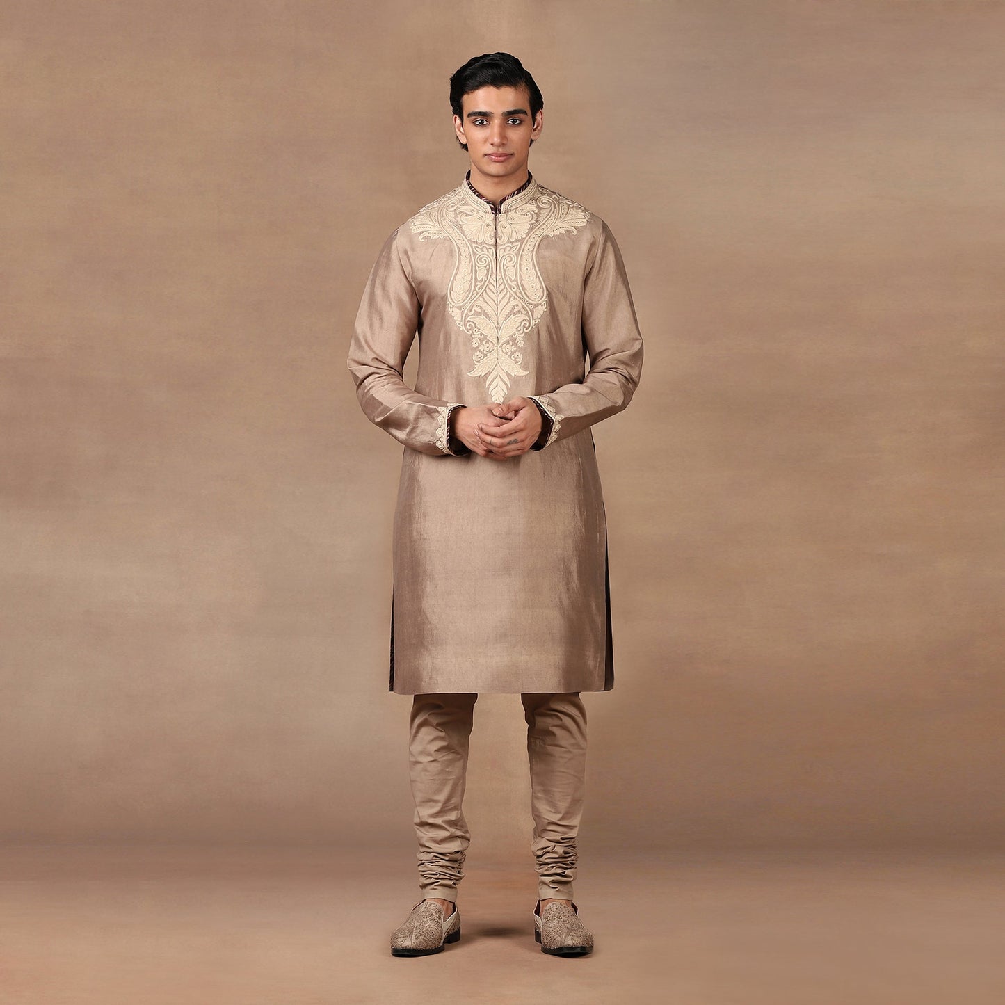 Warm Taupe Kurta Set | MURAQQA
