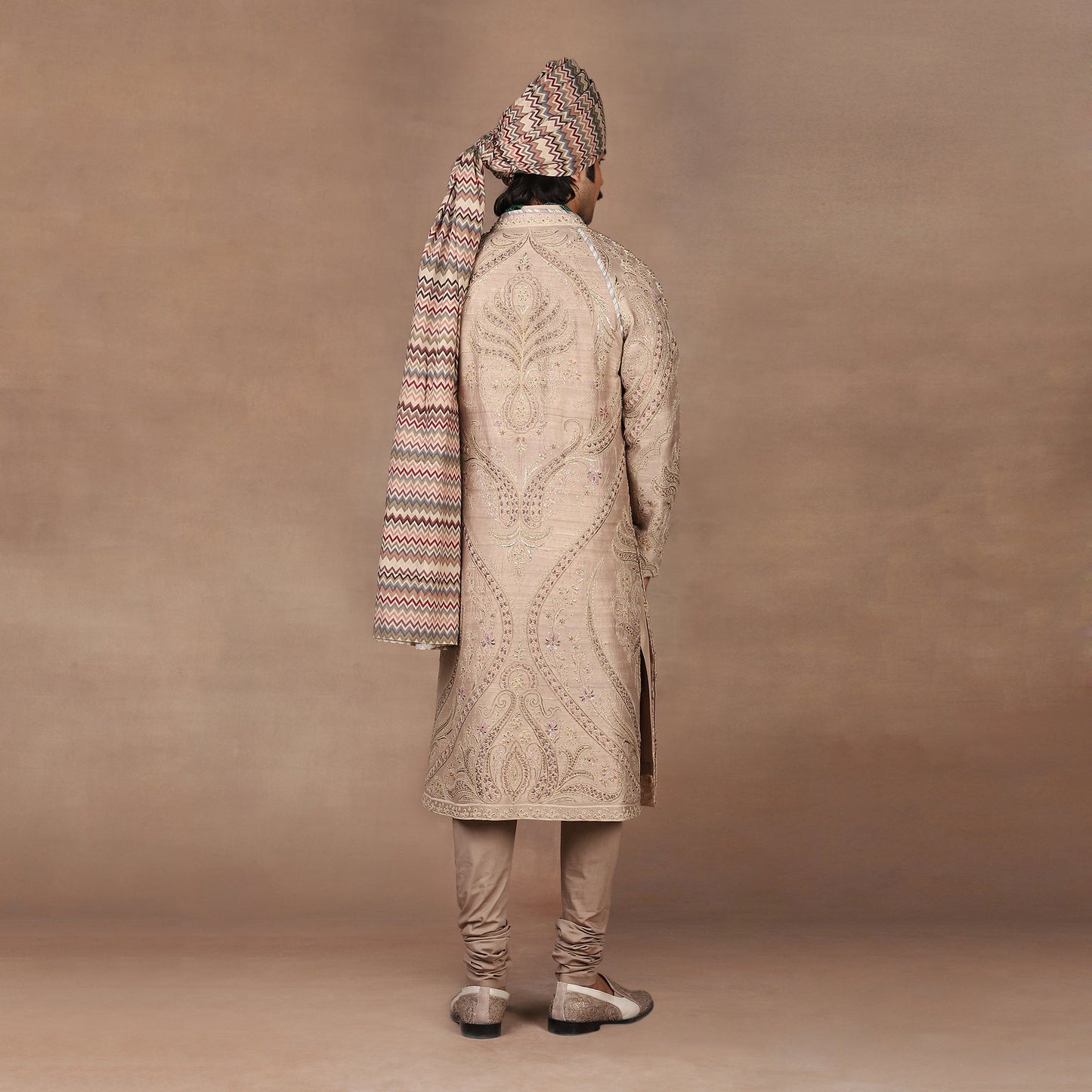 Warm Taupe Sherwani Set | MURAQQA