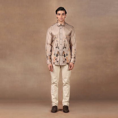 Warm Taupe Shirt | MURAQQA