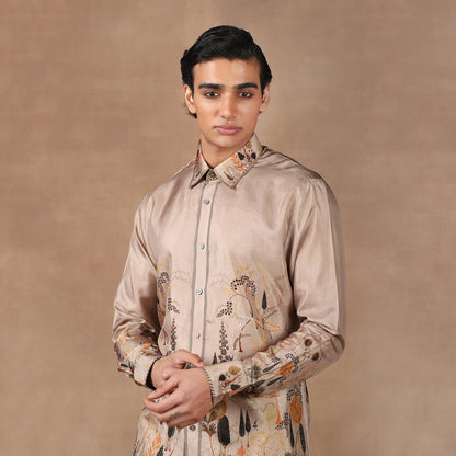 Warm Taupe Shirt | MURAQQA