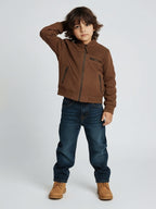 HOP Kids Brown Suede Jacket