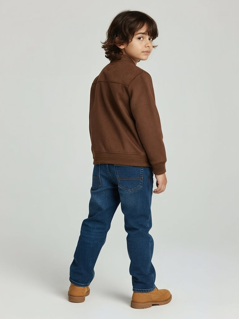 HOP Kids Brown Suede Jacket