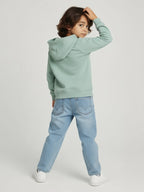 HOP Kids Sage Typographic Cotton-Blend Hoodie