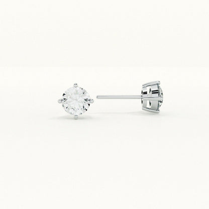 1.02 Carat 9KT Gold Lab Grown Diamond Solitaire Earrings