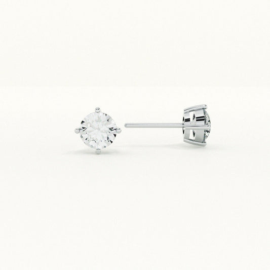1.02 Carat 9KT Gold Lab Grown Diamond Solitaire Earrings